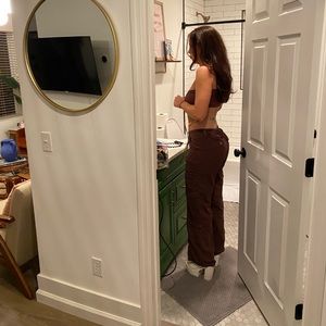 Brown cargo pants